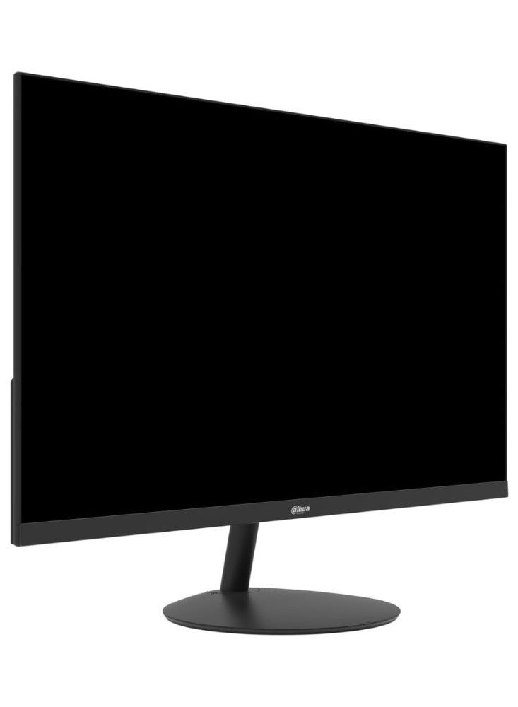 داهوا شاشة داهوا 22 بوصة بدقة Full HD 1080p 100Hz رفيعة للغاية بدون حواف مع مكبرات صوت (مدمجة) ، HDMI ، VGA ، ضمان 3 سنوات (أسود) - Image 4