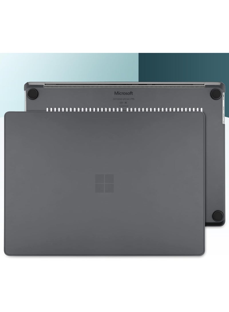 Plastic Hard Shell Cover Compatible with Microsoft Surface Laptop 15 inch Case 7th Edition Copilot+ PC 2025 2024 Release Touchscreen Display Model 2037,Black - Image 2