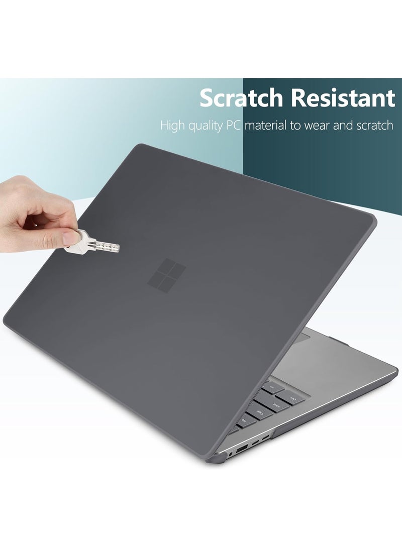 Plastic Hard Shell Cover Compatible with Microsoft Surface Laptop 15 inch Case 7th Edition Copilot+ PC 2025 2024 Release Touchscreen Display Model 2037,Black - Image 3