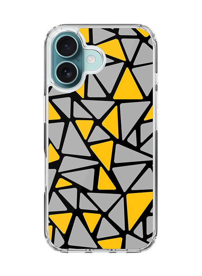 Stylizedd For iPhone 16 Case [Compatible with MagSafe] Slim Magnetic cover Clear Phone Case - Triabstract FP - Image 1