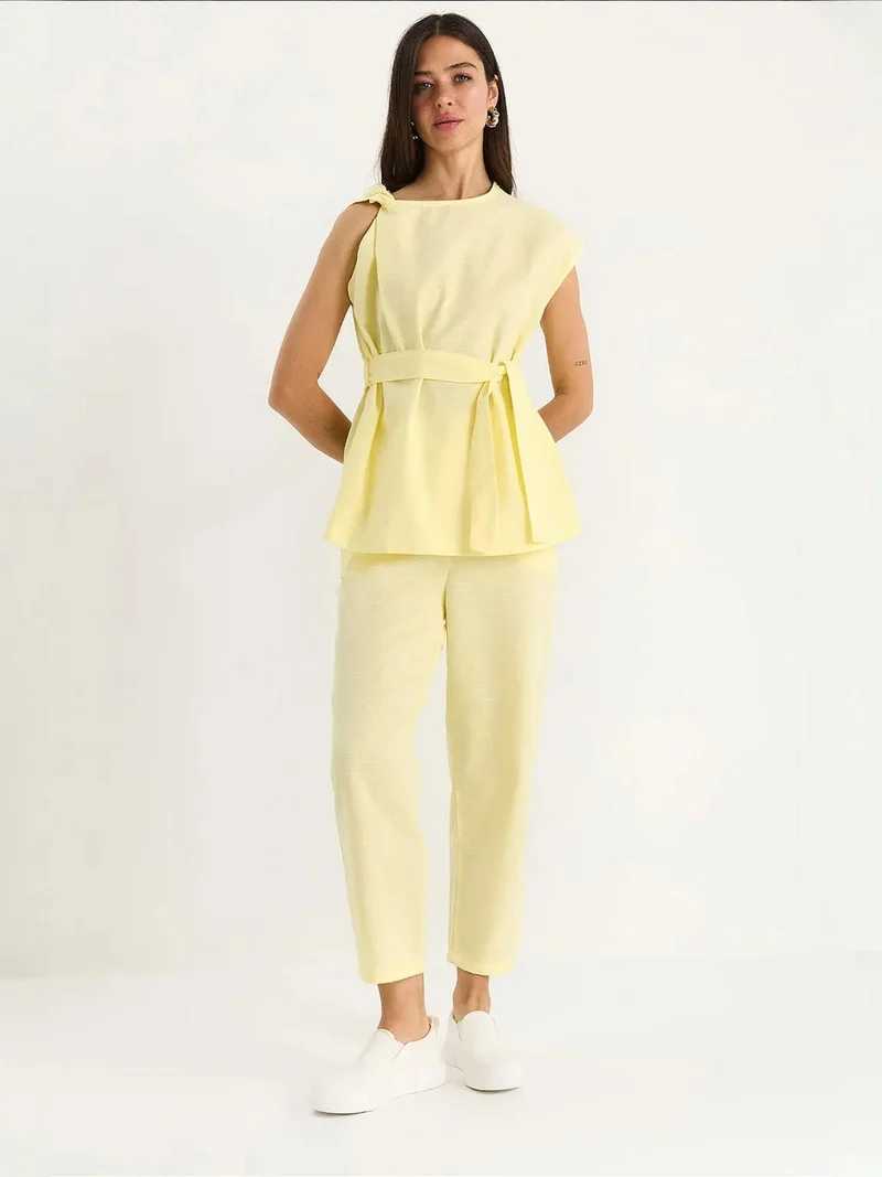 LUCCI Blouse-Pants Two Pieces Set