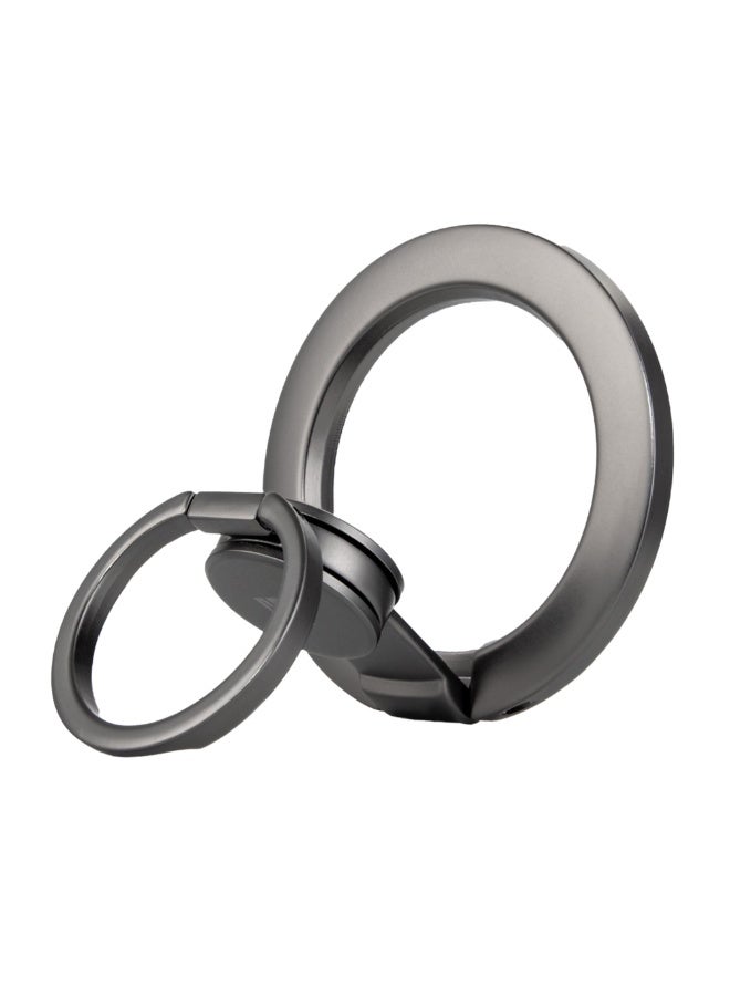 LEVELO SpinGrip Magnetic Phone Grip & Holder – 360° Rotating Magnetic Stand - Black - Image 3