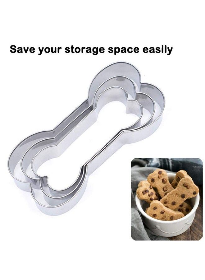 SourceTon 9 Pcs Dog Bone Cookie Cutter Set Sourceton Assorted Sizes Stainless Steel Dog Bone Biscuit Cookie For Homemade Treats - Image 4