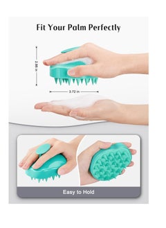 HEETA Hair Scalp Massager Shampoo Brush 2 Pack, Soft Silicone Bristles to Remove Dandruff, Waterproof Hair Scrubber for Both Wet Dry Hair, Suitable for Men & Women (Green & Black) - pzsku/Z80D66B90C6341CAB40F0Z/45/_/1732623591/32db38fd-f181-4e0d-ba4e-d43f04596495