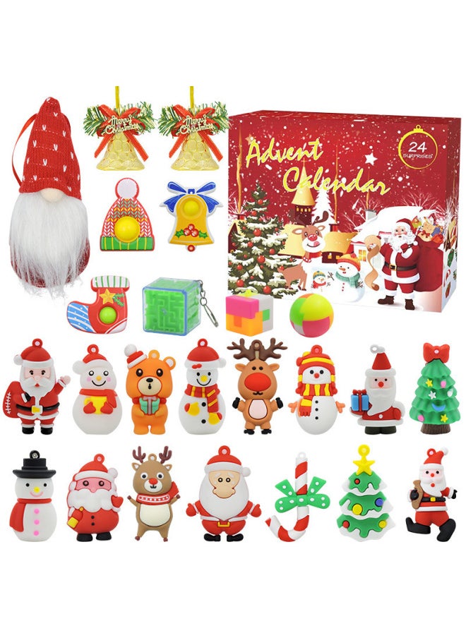Double-sided Blind Box Set DIY Decompression Vent Toys 24 Days Countdown Gift Box-Color:Makeup Blind Box Book Set-Deer Bag  - Image 5