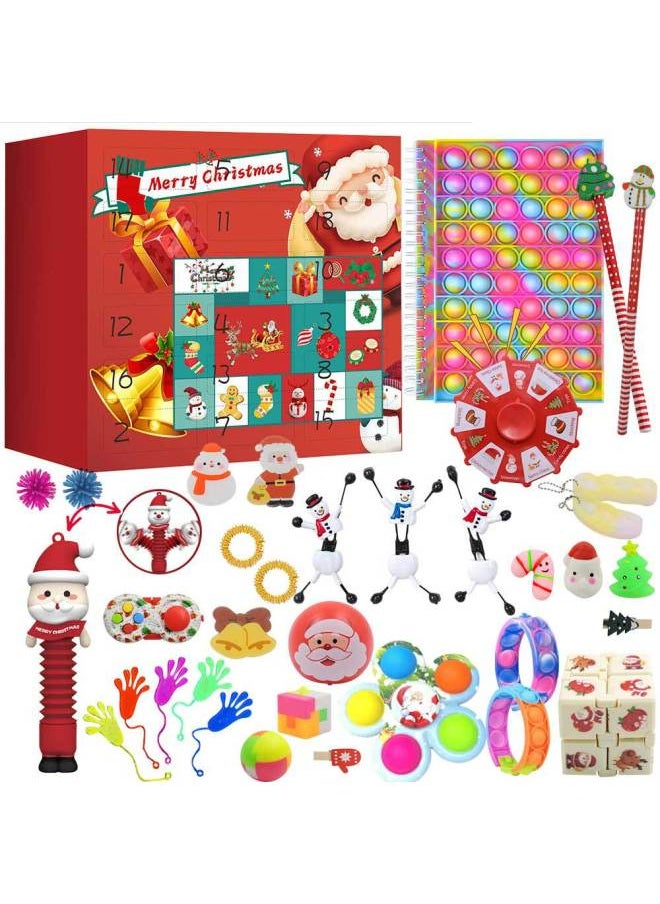 Double-sided Blind Box Set DIY Decompression Vent Toys 24 Days Countdown Gift Box-Color:Makeup Blind Box Book Set-Deer Bag  - Image 4