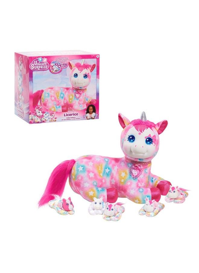 Puppy Surprise - Unicorn Surprise Licorice Stuffed Animal With Unicorn Babies Kids Toys For Ages 3 Up Gifts And Presents By Just Play - Image 1