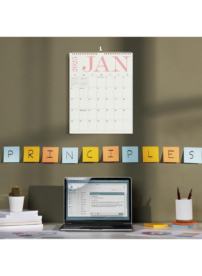 KONVINIT Wall Calendar 2024-2025, 18 Monthly Wall Calendar 2024-14" X 11" - Runs From July 2024 Until December 2025, Aesthetic 2024 Calendar For Home, Office And School - Image 4