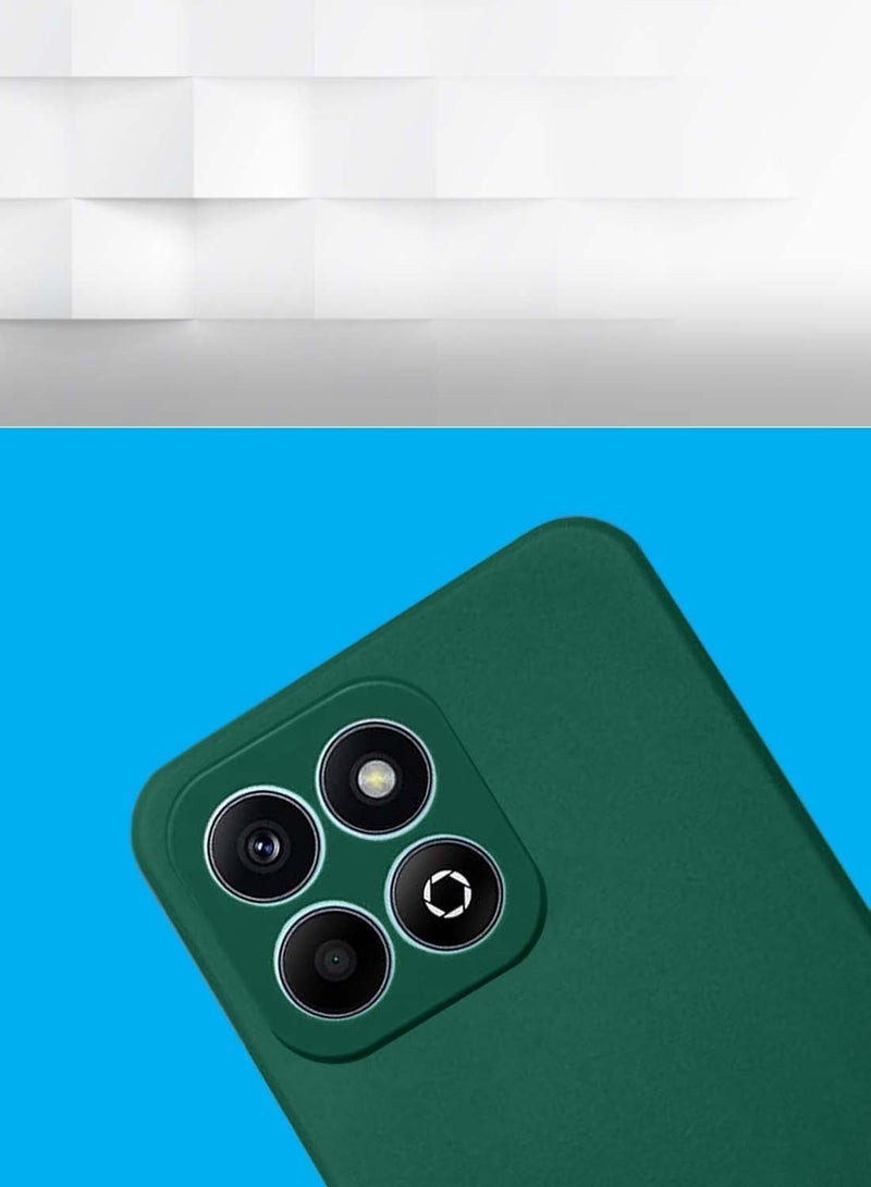 Wtech Honor X6b 4G 2024 Premium Liquid Silicone Case Cover - Dark Green - Image 2