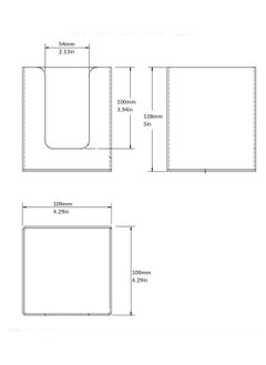 Rattleware Rattleware Clear Acrylic Cup Lid Holder for Home, Kitchen, or Commercial Use - Premium Heavy-duty Plastic - Sleek & Compact Countertop Storage Organizer Must-Have Restaurant Supplies (4.25″x4.25″x5)  - Image 2
