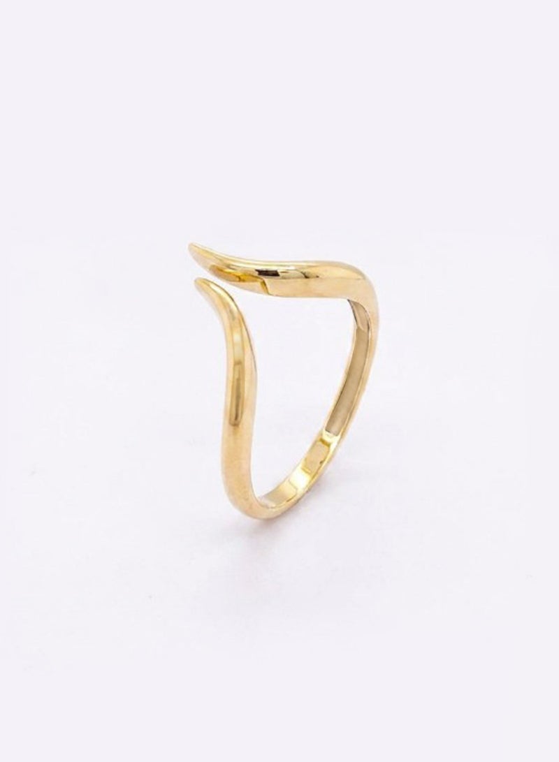 Ruby Art 925 Sterling Silver Ring, 21K Gold Plated,  Design for Women gift jewelry - Image 1