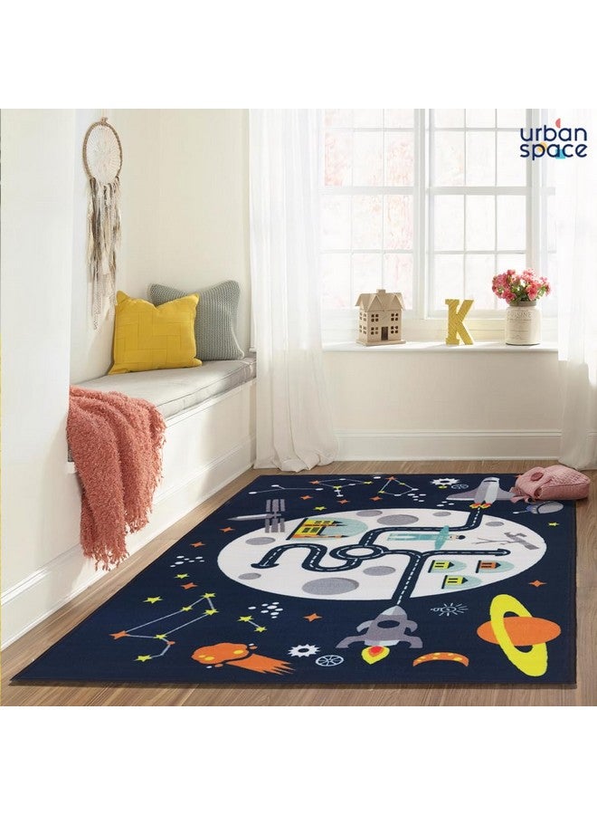 Urban Space سجادة مطبوعة رقمياً ثلاثية الأبعاد لمساحة حضرية لغرفة المعيشة، سجادة لغرفة النوم، سجادة بظهر مضاد للانزلاق (4 قدم × 6 قدم، DR1025) - Image 4