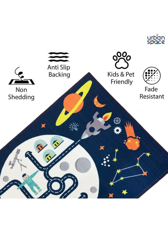 Urban Space سجادة مطبوعة رقمياً ثلاثية الأبعاد لمساحة حضرية لغرفة المعيشة، سجادة لغرفة النوم، سجادة بظهر مضاد للانزلاق (4 قدم × 6 قدم، DR1025) - Image 2