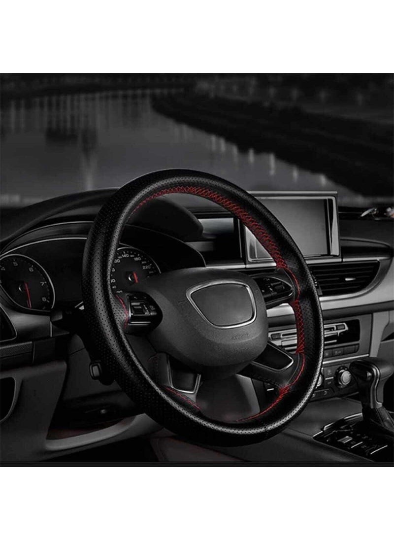Fox - Golf 7 Red Strut Steering Wheel Cover - Image 1