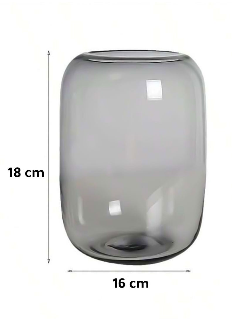 Generic Aquarium Terrarium glass tank 16x18cm gray  - Image 2