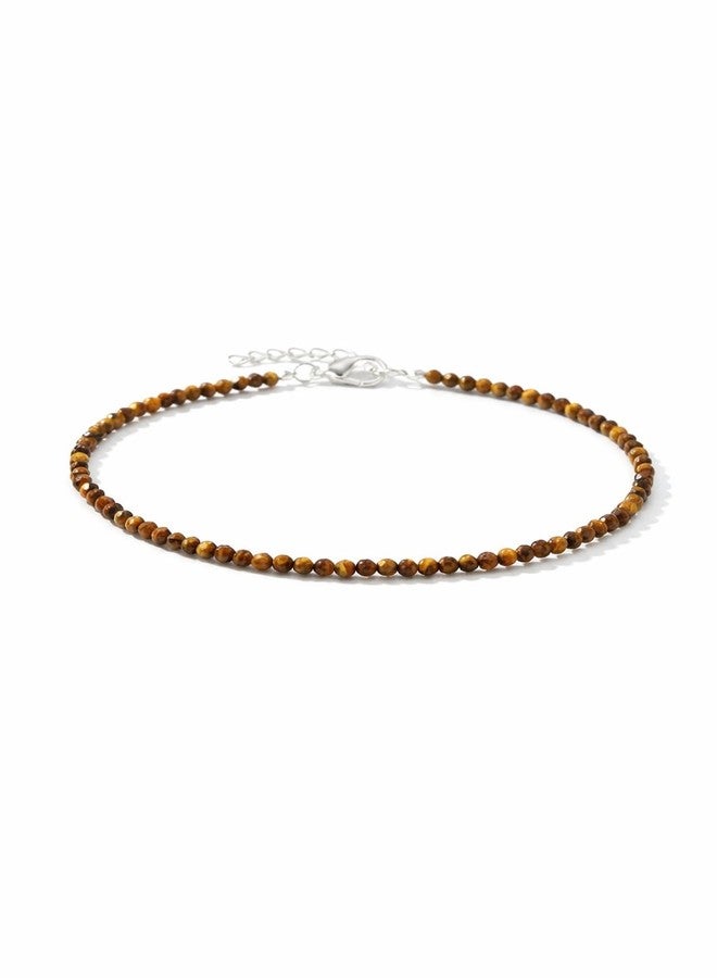 Divine Hindu Tiger Eye Anklet for Women , Payal for Women - Stylish & Lightweight Jewellery for Womens, Festive & Traditional Use , Spiritual Jewellery Gifts for Women & Girls - 8 cm - Image 1