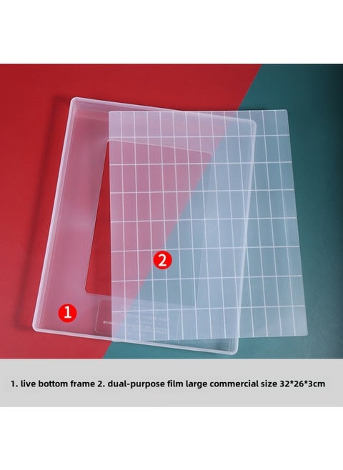 Home Use Non-stick Snowflake Crisp Mold Cooling Shaping Plate Handmade Candy Rolling Baking Tool Set Full Suit-Specifications:Large 2-piece Set-Color:Carton Packaging