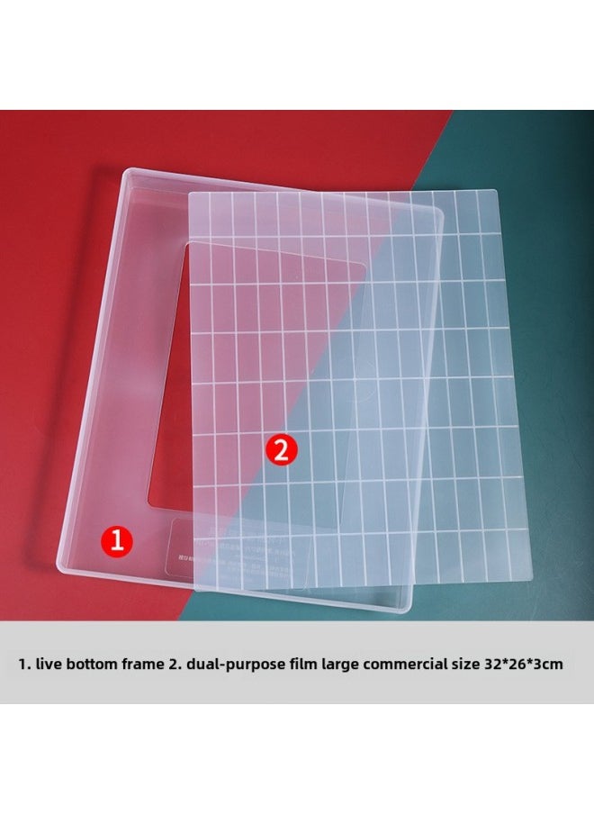 Generic - Home Use Non-stick Snowflake Crisp Mold Cooling Shaping Plate Handmade Candy Rolling Baking Tool Set Full Suit-Specifications:Large 2-piece Set-Color:Carton Packaging - Image 1