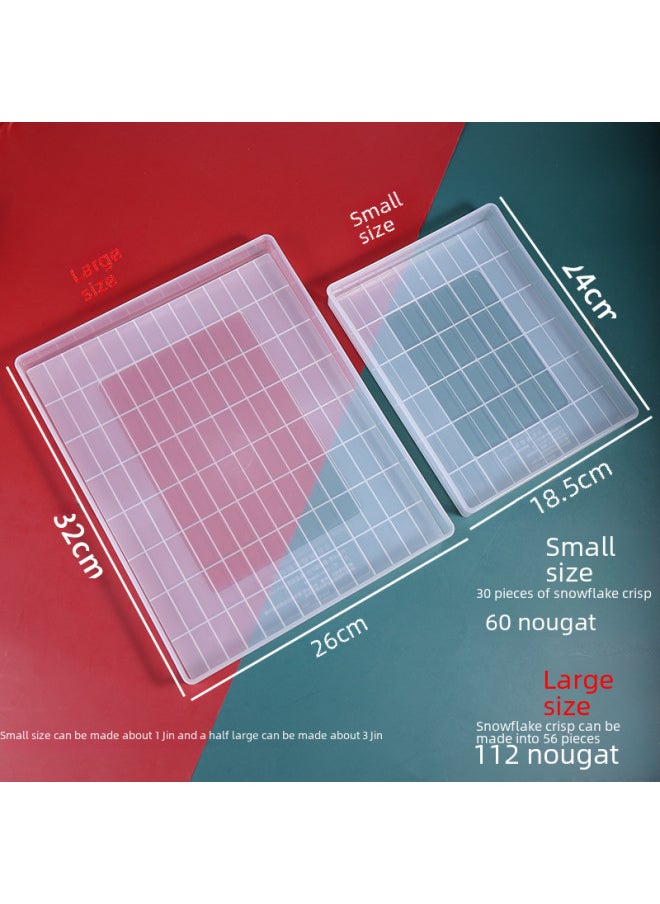 Generic - Home Use Non-stick Snowflake Crisp Mold Cooling Shaping Plate Handmade Candy Rolling Baking Tool Set Full Suit-Specifications:Large 2-piece Set-Color:Carton Packaging - Image 1
