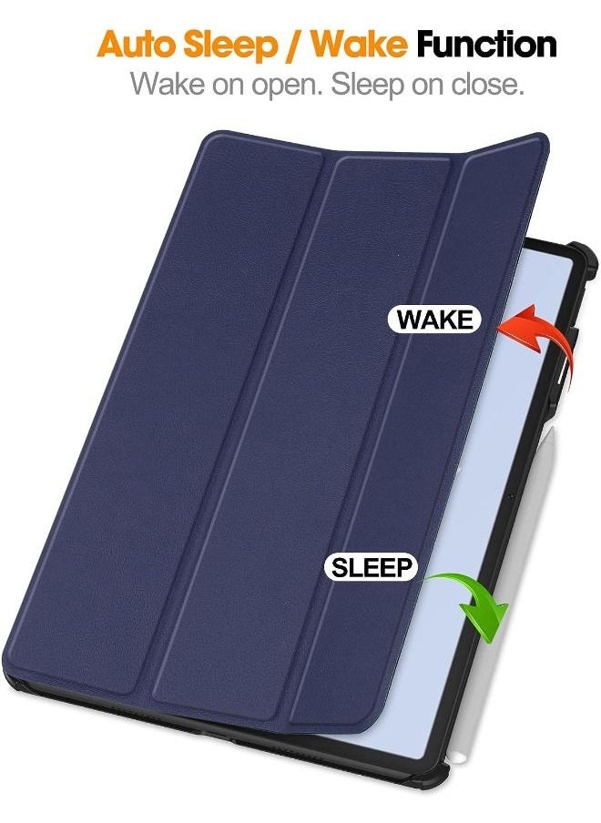 Protective Case for Huawei Matepad Air 2023 11.5 inch, Tri-Fold Smart Tablet Case, Multi- Viewing Angles Stand Hard Shell Folio Case Cover with Auto Wake Sleep for HUAWEI Matepad Air 2023, Blue