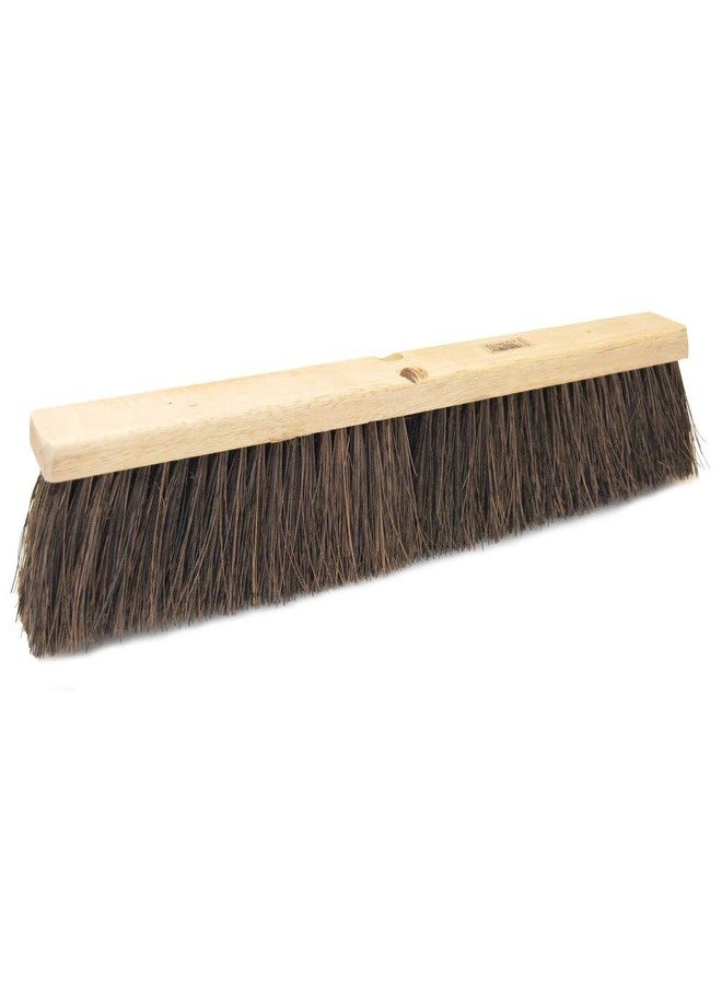 Weiler 25242 24" Block Size, Palmyra Fill, Lacquered Hardwood Block, Economy Garage Brush - Image 1
