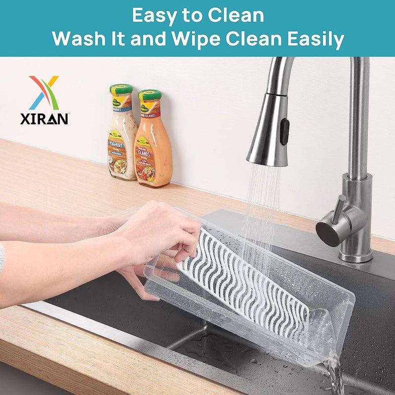 Xiran Fridge Storage Boxes Fridge Organizer With Removable Drain Plate And Lid Stackable Fridge Storage Freezer Storage Containers For FishMeatFruitsVegetables 1500MlPack Of 4PlasticBlue - Image 5