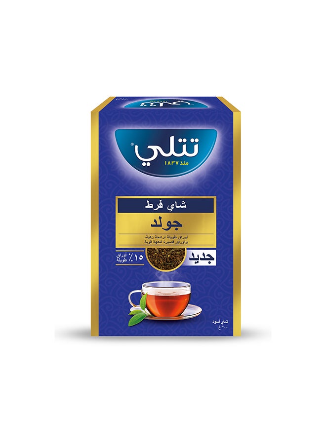 Tetley شاي أسود ذهبي سائب 200 جرام - Image 2