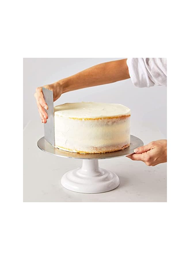 S-TOP 8.6 Inch Stainless Steel Cake Scraper Metal For Smoother Leveler Decorating Comb Cutter Mousse Butter Cream - Image 3