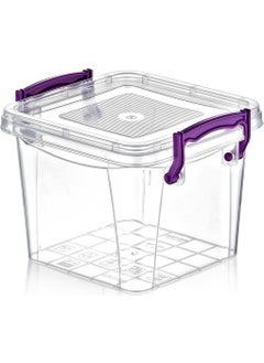 PRIMERA Transparent Box Square Storage Container 1.2 Lt. Sa-250 (2 Pieces) 