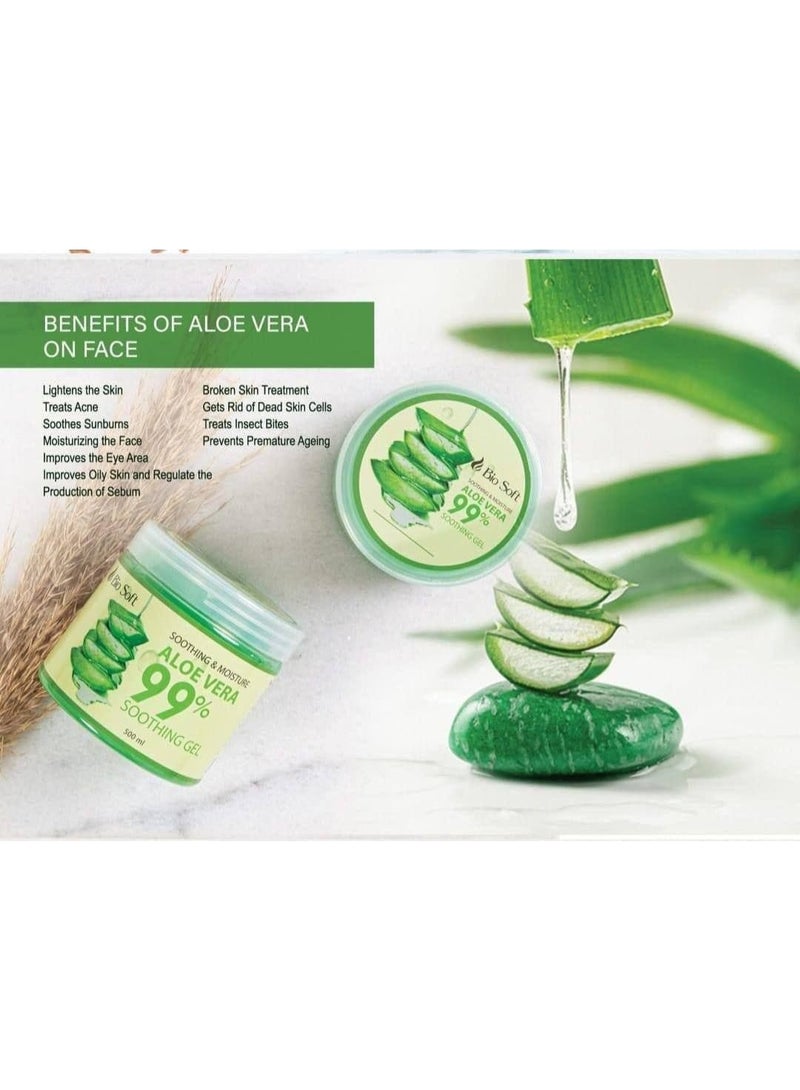 Bio Soft Aloe Vera Soothing Gel  500 Ml - Image 4