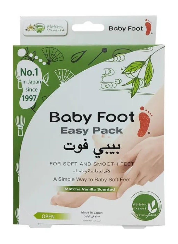 Baby Foot Matcha Vanilla Scented Easy Pack Clear  - Image 1