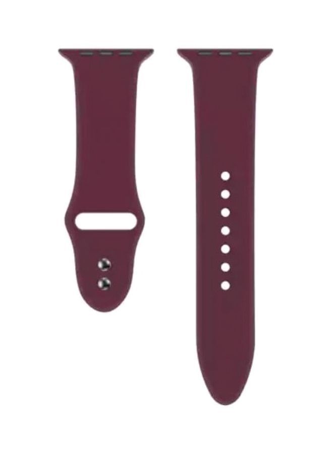 NIBEMINENT Replacement Band For Apple Watch Series 42mm Red