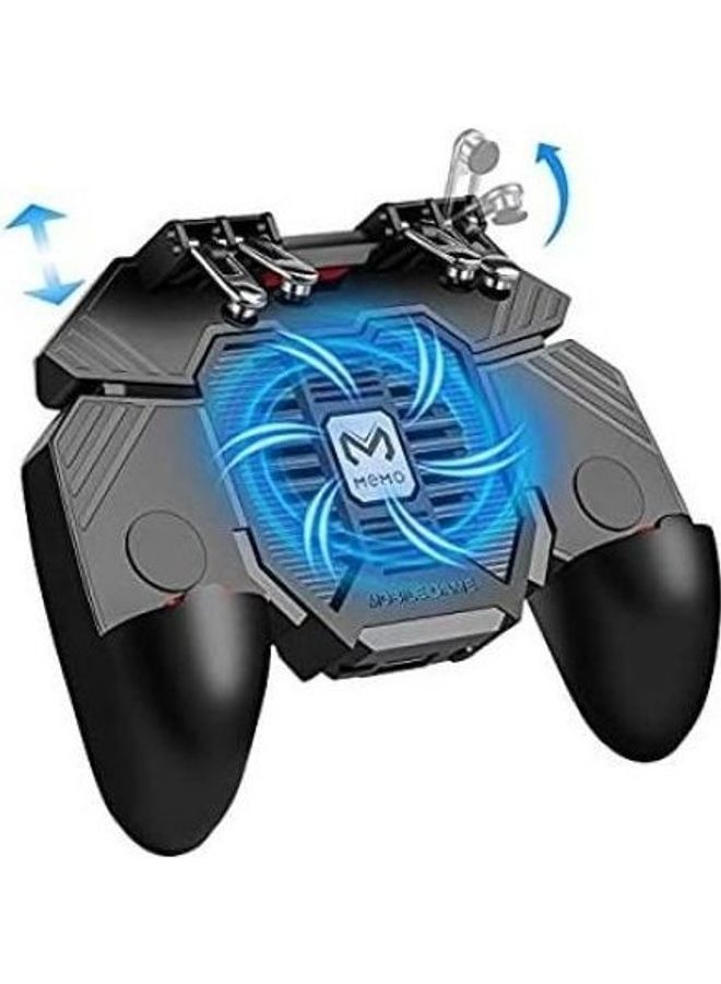 ذراع تحكم للعبة PUBG بـ 6 أصابع و4 مفاتيح طراز AK-77 مع مروحة USB - Image 2