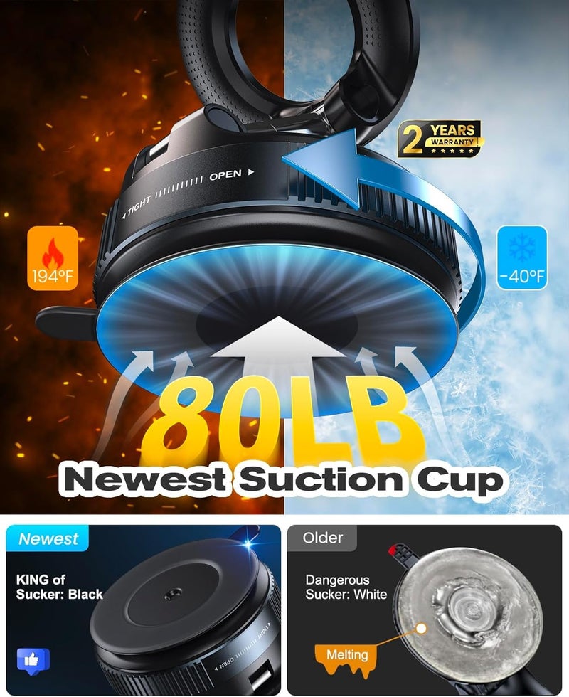 CELLMASTER MagPro 360 Magnetic Phone Holder – Suction Car Mount, Magnetic Mobile Holder for Car, Universal Phone Holder in Car, Car Holder Mobile Stand - Image 3