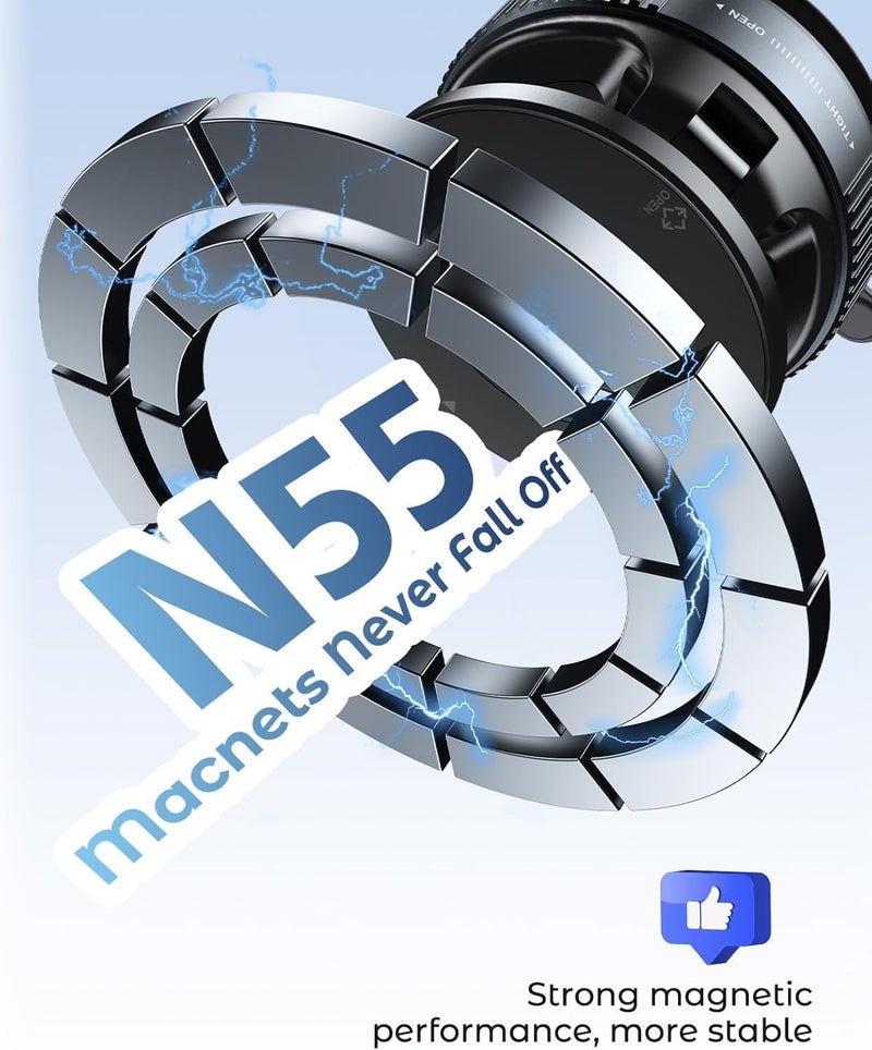 CELLMASTER MagPro 360 Magnetic Phone Holder – Suction Car Mount, Magnetic Mobile Holder for Car, Universal Phone Holder in Car, Car Holder Mobile Stand - Image 4