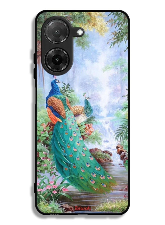 Tolwak Xiaomi Redmi A5 4G Protective Case Cover Peacocks - Image 1