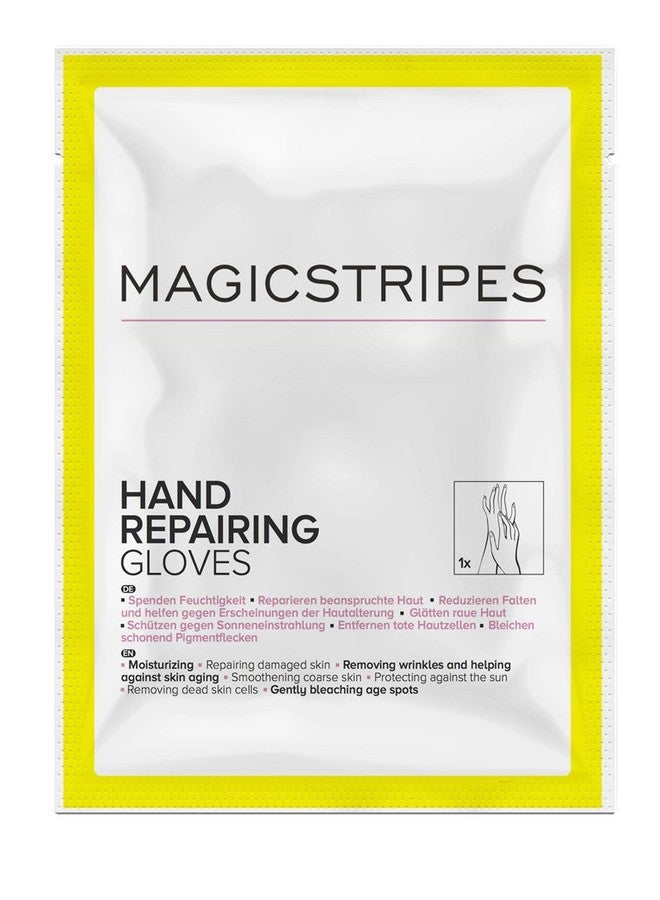 MAGICSTRIPES Hand Repairing Gloves - Moisturizing Gloves Hand Mask, Collagen Treatment Gloves for Hands and Nails, Spa Treatment with Shea Butter for Extra Dry Skin, Reduce Age Spots (SINGLE - 1 Mask) - Image 1