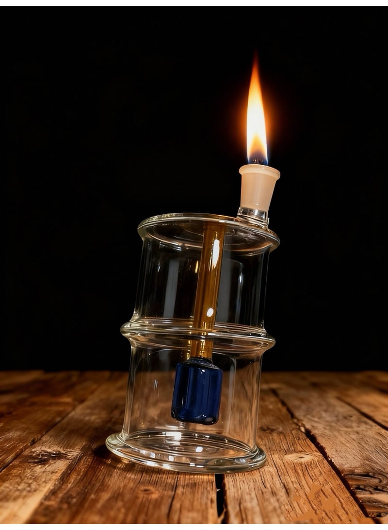 Angmei Premium Heat Resistant Glass Oil Lamp Bottle Medical Grade High Borosilicate Material for Long lasting Use (Random color) - Image 2