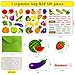 PENGFULL Felt Fruits and Vegetables Learning Pieces62 Felt Flannel Board PiecesLearn Common Fruits and Vegetables and Words for KindergartenPreschoolToddlers - Image 4