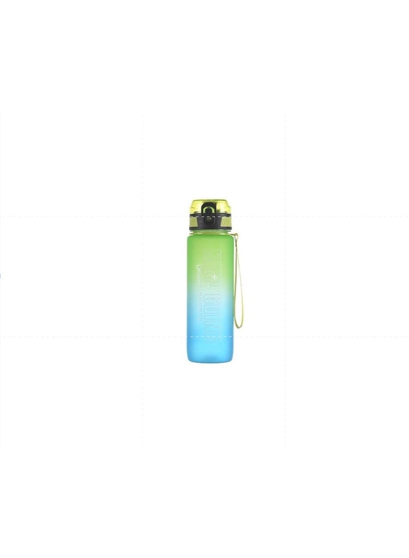 DESSINI Sports 850 ml Water Bottle, BPA Free, Leak Proof For Sport ,Fitness, Gym , Picnic Blue/green