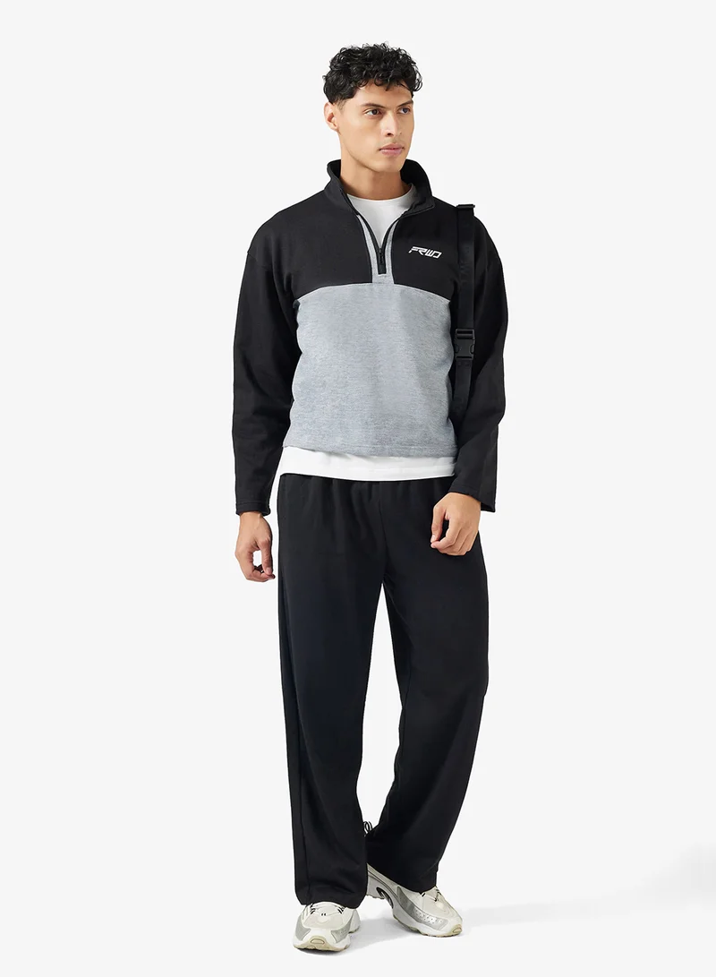 Seventy Five Basics Oversized Side Stripe Relaxed Fit Joggers