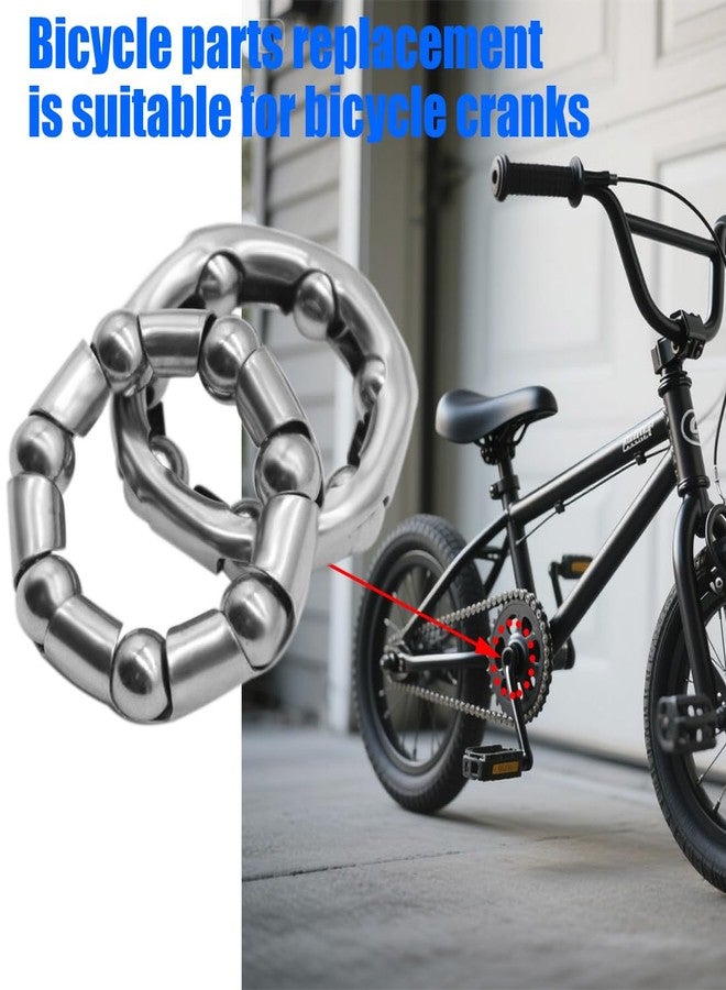 Yinprwi 4pcs Bike Ball Bearing Retainer，Bicycle Ball Bearings, 8mm(5/16 Inch) X 7 Balls for Bike Crank Bottom Bracket Retainer Bike Parts Repair Accessories - Image 3