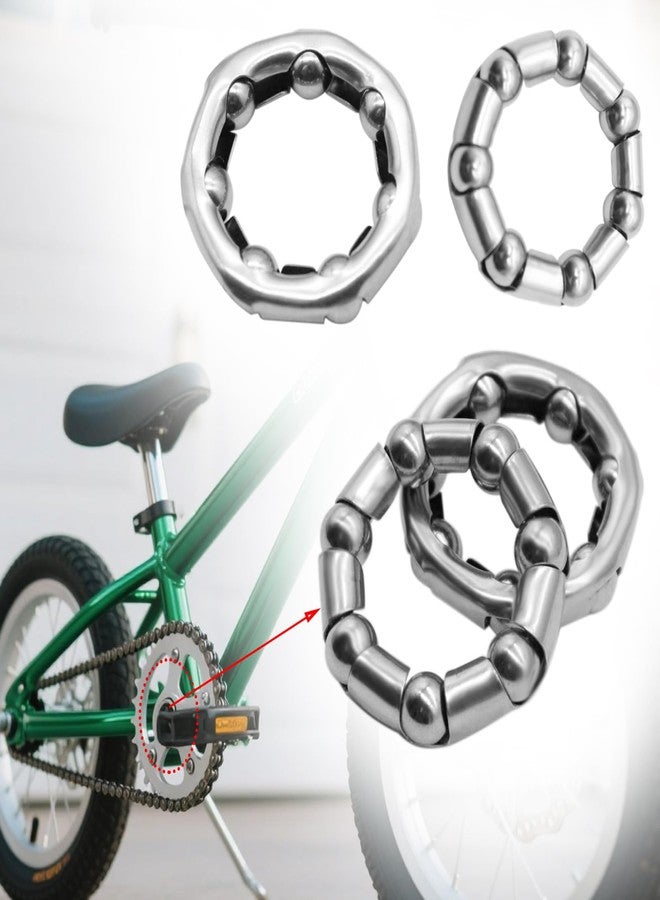 Yinprwi 4pcs Bike Ball Bearing Retainer，Bicycle Ball Bearings, 8mm(5/16 Inch) X 7 Balls for Bike Crank Bottom Bracket Retainer Bike Parts Repair Accessories - Image 5