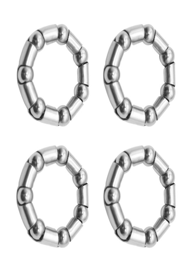 Yinprwi 4pcs Bike Ball Bearing Retainer，Bicycle Ball Bearings, 8mm(5/16 Inch) X 7 Balls for Bike Crank Bottom Bracket Retainer Bike Parts Repair Accessories - Image 1