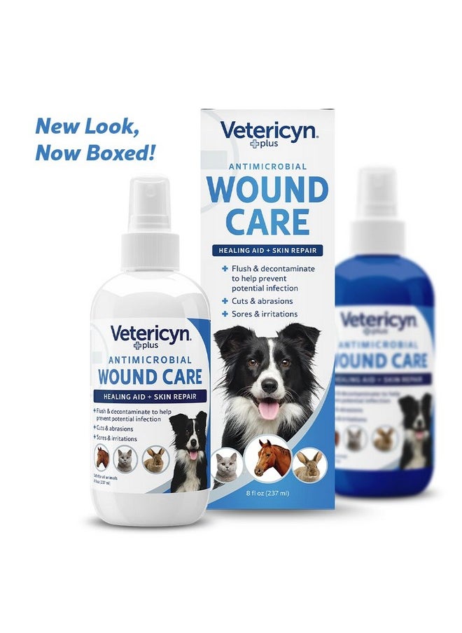 Vetericyn Plus Dog Wound Care Spray | Healing Aid And Skin Repair, Clean Wounds, Relieve Itchy Skin, And Prevent Infection, Safe For All Animals. 8 Ounces  - Image 2