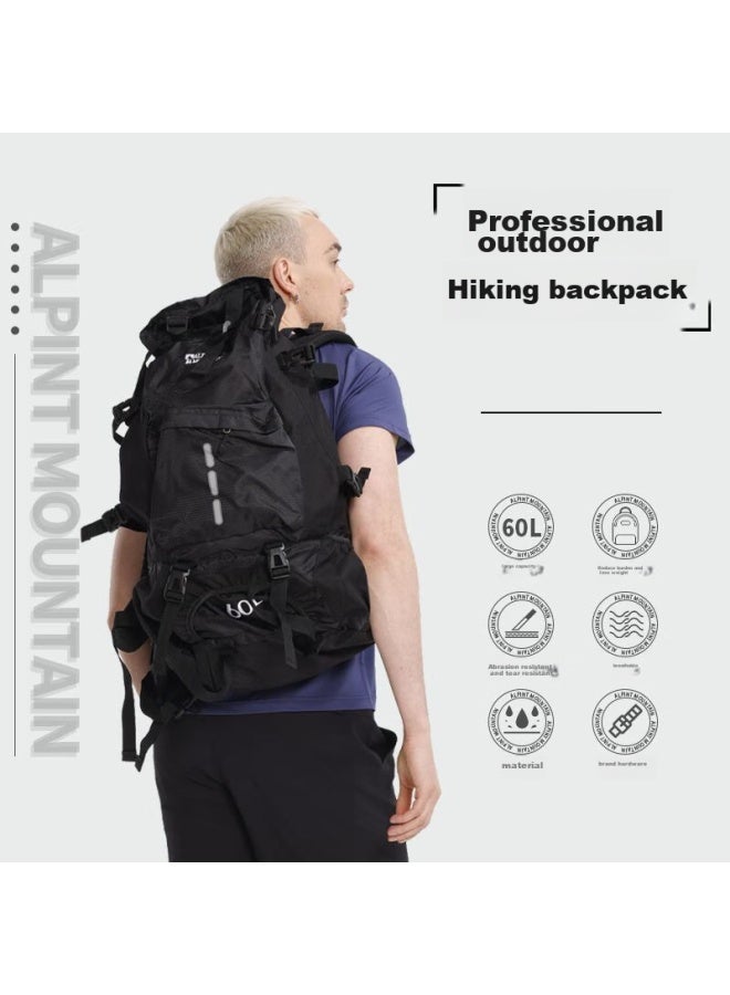 Alpint Mountain Large Capacity Backpack 60l Hiking Bag For Men And Women, Professional Outdoor Trekking Rucksack - Image 2