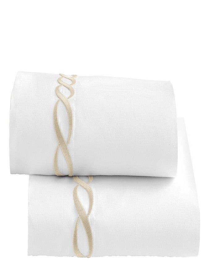 Kassatex CTB-ESH-T Catena Bedding Collection Euro Sham Set Catena Bedding Collection Sham Set,Taupe,Euro - Image 1