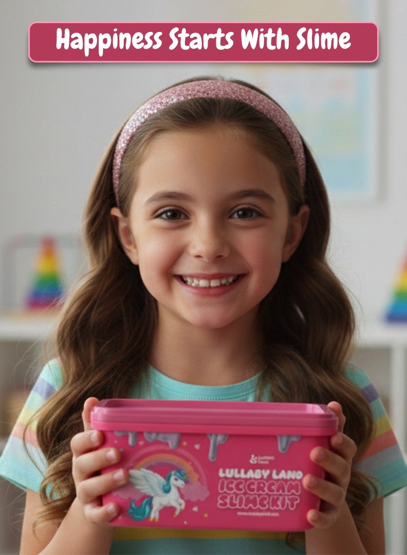Lullaby Land 40 Pcs Slime Kit for Kids with Ice-Cream Theme, Super Stretchy & Soft Slime Kit for Girls & Boys to Boost Their Motor Skills, Gift Idea & Party Favors Slime Making Kit for Ages 5-12 - Image 4