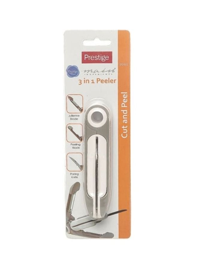 Prestige 3 In 1 Vegetable Cutter White/Silver - Image 3