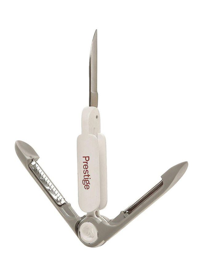 Prestige 3 In 1 Vegetable Cutter White/Silver - Image 1